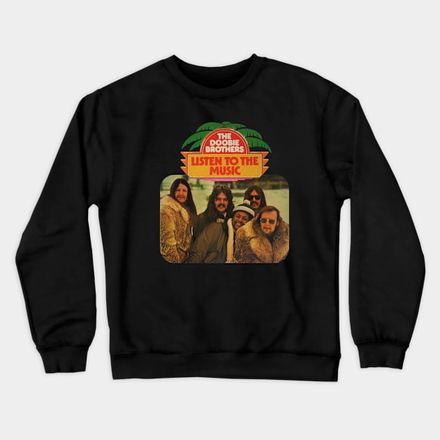 Listen To The Music On BEACH Crewneck Sweatshirt by Kehed Records